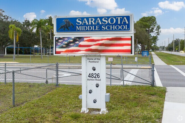 Sarasota Middle School in Sarasota is an A rated School.