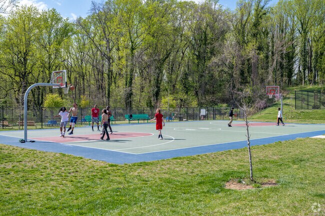Rollins Ave Park in Capitol Heights has a basketball court, dog park and tennis courts.