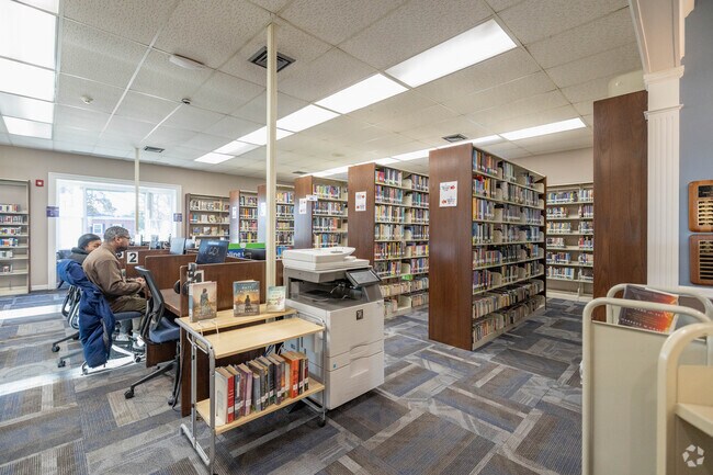 The Muskegon Area District Library draws many locals daily.