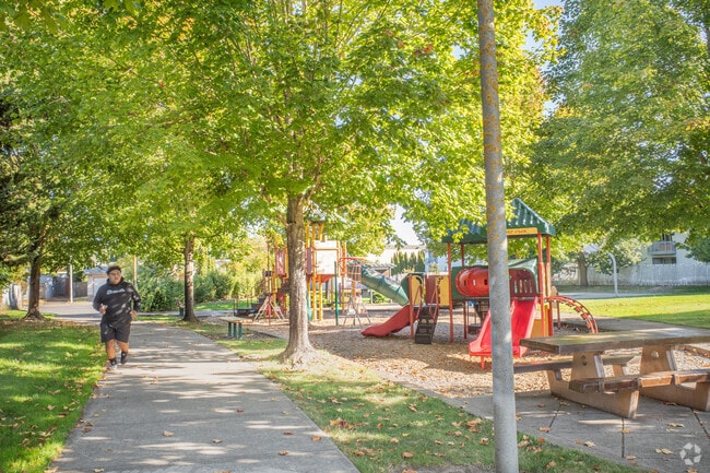 A Jogger in the Hayesville Neighborhood in Salem, OR.