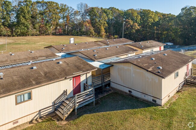 Northwest Guilford Middle School has additional classrooms to accommodate overflow.