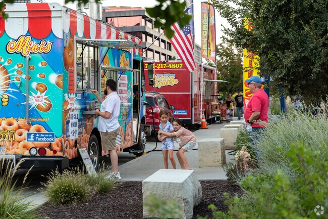 The Downtown Topeka Evergy Plaza offers offers local food trucks and entertainment.