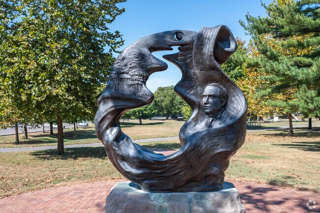 Check out the sculptors around Fairbanks Park.