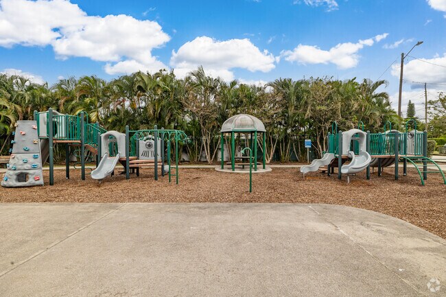 Caroline park offers a small playground for the residents of Royal Palm Estates to enjoy.