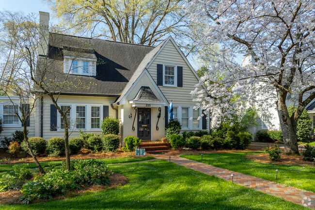 Many of the smaller homes still draw attention with their charm in the Myers Park neighborhood.