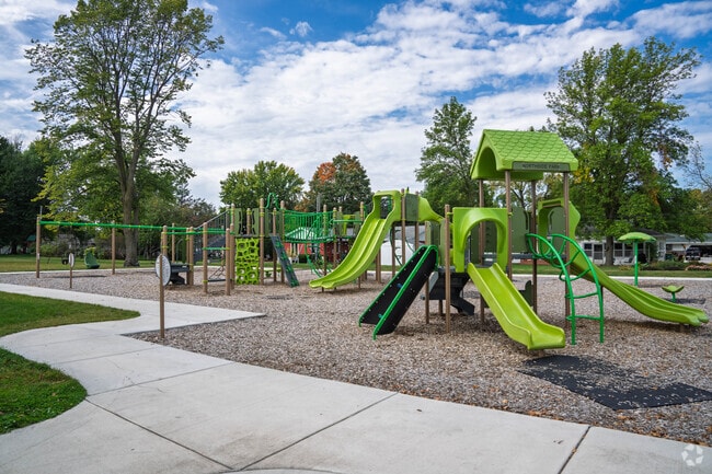 Northside Park spans 7 acres near Montgomery National Golf Club, featuring ballfields, sports courts, playground equipment, and modern bathroom facilities for family recreation.