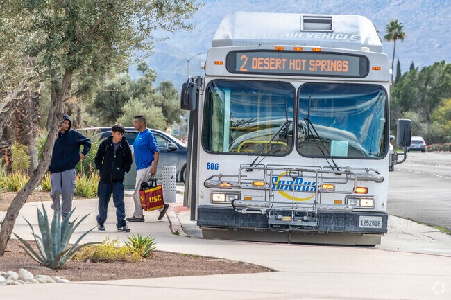 Public transportation is easily accessible for residents of Desert Park Estates.