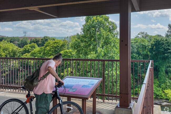 The Scranton Iron Furnaces provide a glimpse into the area's past.