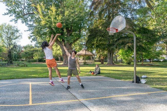 Meet up with friends to shoot hoops at Elizabeth Park near Everson.