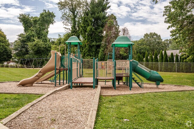 Kids can destress on the climbing structure at Scenic Hills Elementary School in Springfield PA.