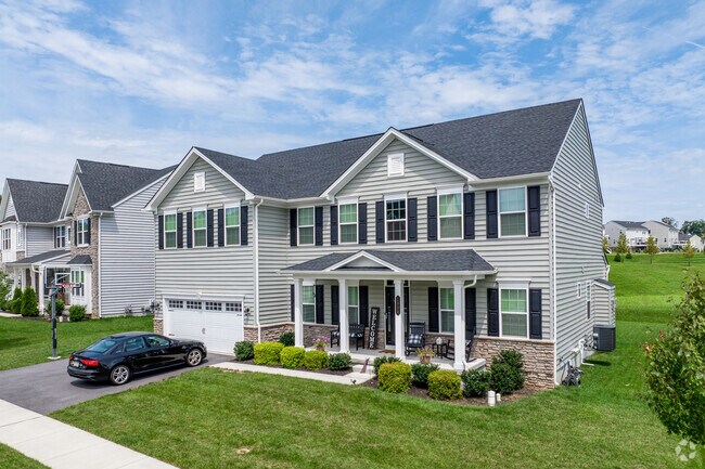 Newer developments of homes are scattered across the countryside in Fallowfield.
