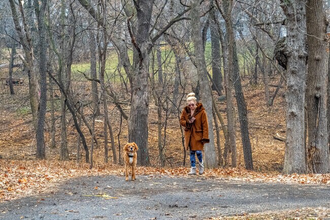 Ford Park offers wooded walking trails for a quiet stroll.