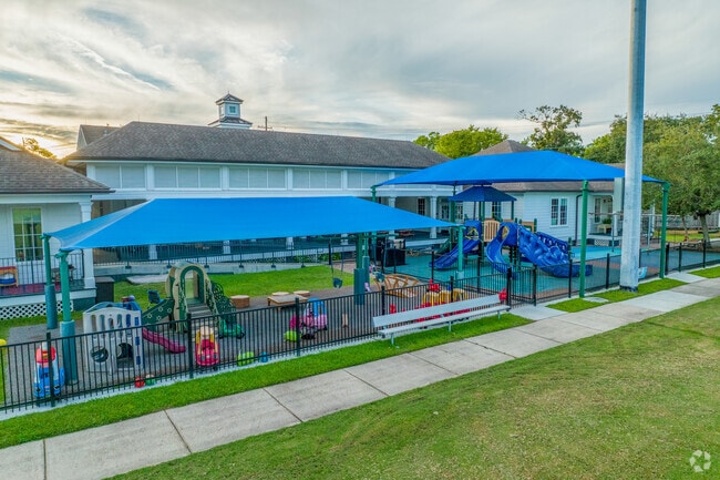 Students enjoy the playground at Metairie Park Country Day School in Old Metairie.
