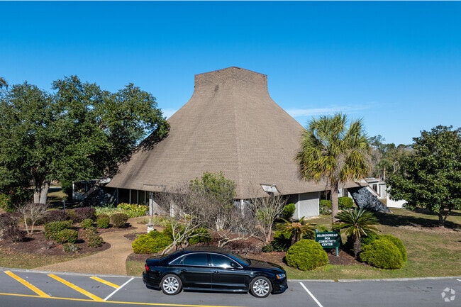 The architecture of Diamondhead was intentionally designed to replicated a Hawaiian town.