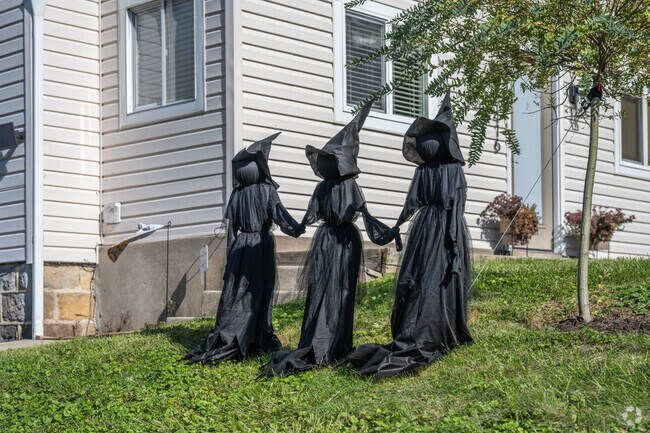 Drive around the neighborhood of First Ward and you will see yards decorated for the season.