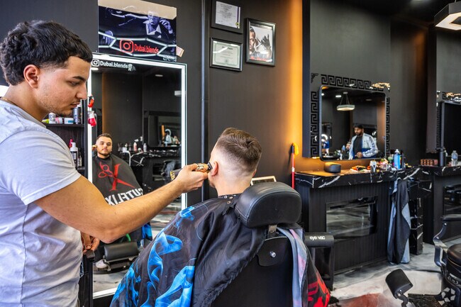 Get a fresh cut at Cutflix Barbershop, just south of Morgan Heights.