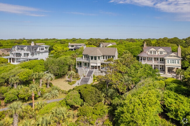 Grand two-story homes offer a piece of luxury to the Kiawah Island residents.
