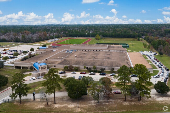 View from above Brabham Middle School looking north.