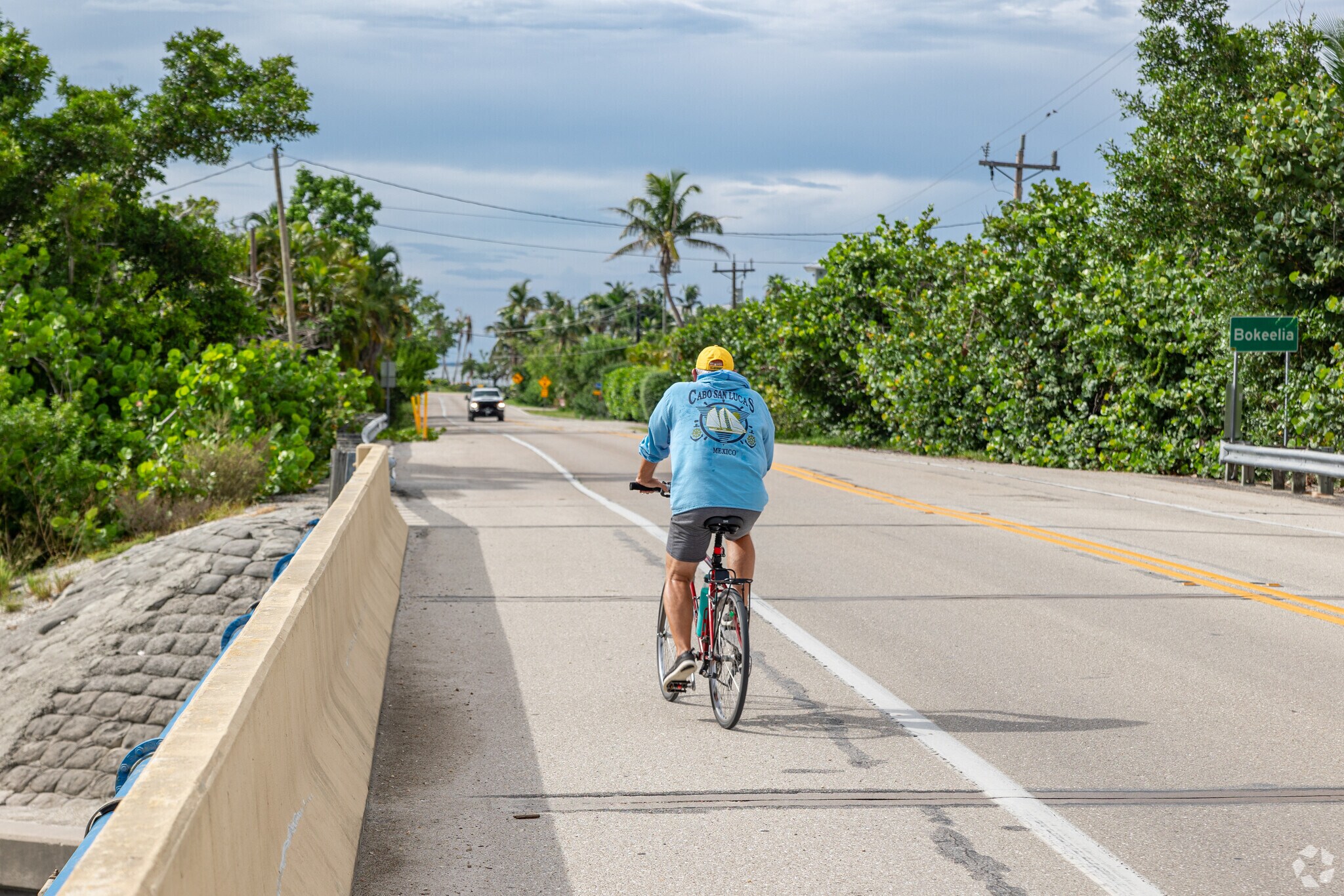 Residents of Bokeelia can easily get around the community by car, bicycle, or golf cart.