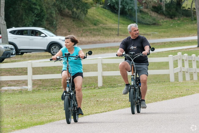Clermont residents frequently bike on the South Lake Trail.