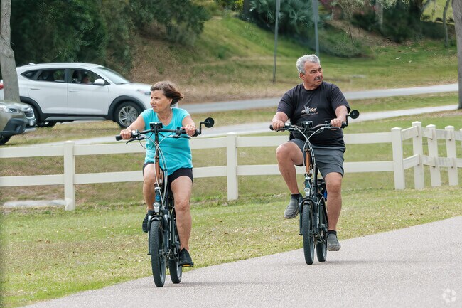 Clermont residents frequently bike on the South Lake Trail.