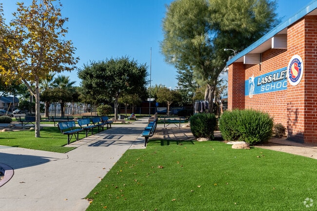 School sidewalk