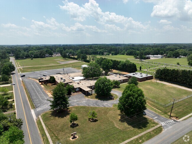 James Cowart Elementary borders a cemetery.