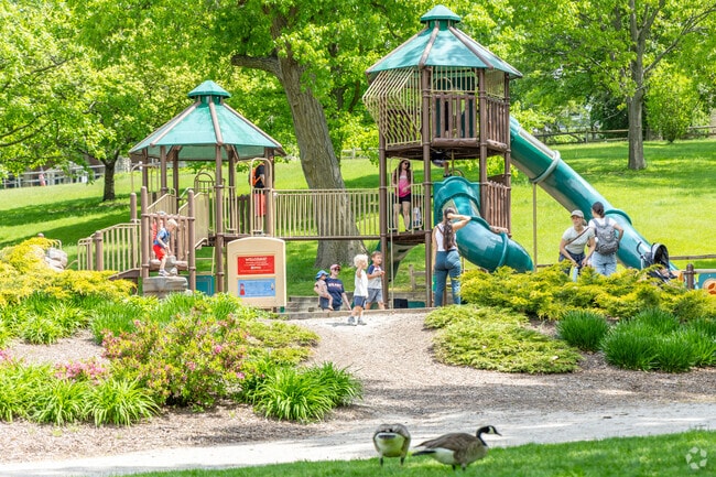 Many parks can be found near the neighborhoods of Northeast St. Charles.