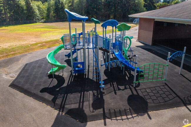 Playground at Rainier View Elementary School encourages children to stay active.