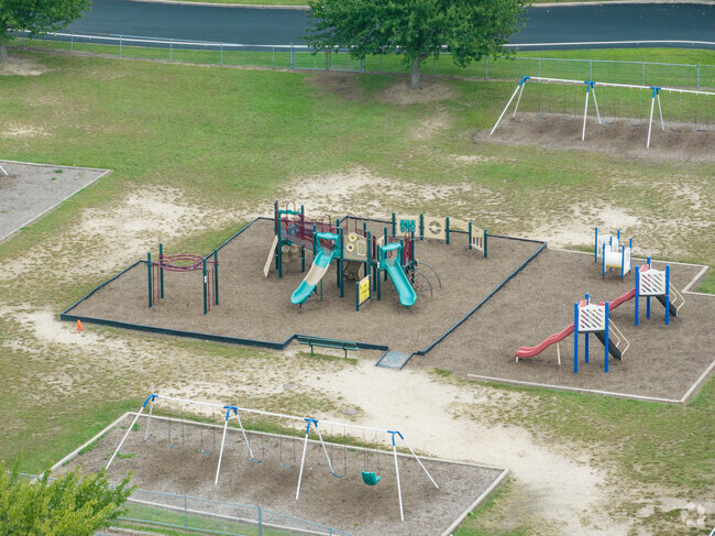 The playground and swings at William Paca Middle School.