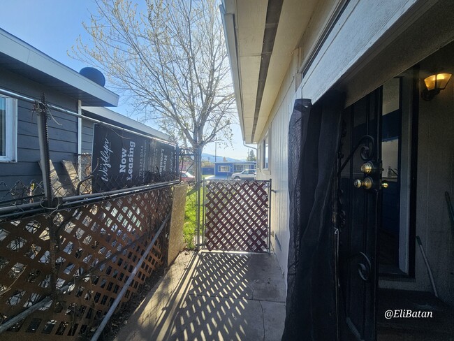 Separate entry from driveway parking