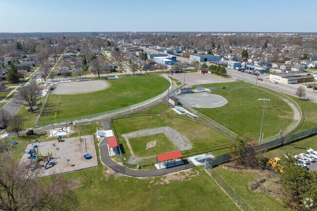 De Luca Field has three baseball fields and a brand-new playground.