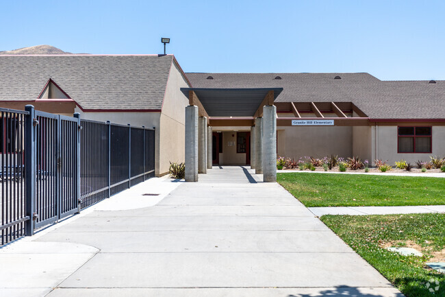 Step into Granite Hill Elementary School through its inviting entrance.
