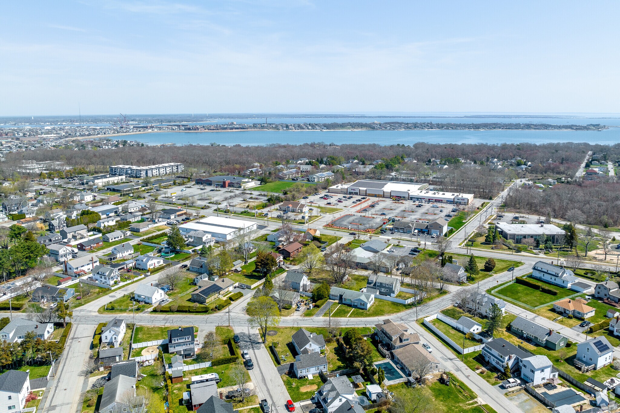 Aerial View Of Homes In Bliss Corner