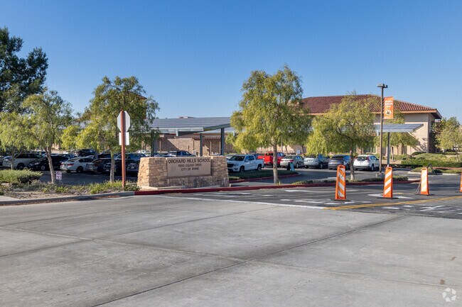 The entrance to Orchard Hills Elementary and Middle Schools.
