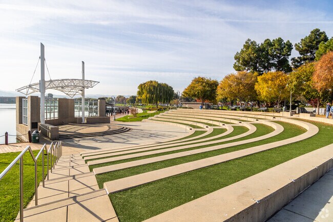 Leo J Ryan Memorial Park in Treasure Isle has a beautiful amphitheater.