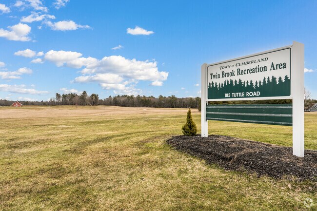 Welcome to the Twin Brook Recreation Area in Cumberland, Maine.