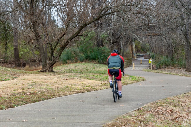 Bikers love to ride on the Murfreesboro Greenway system at Manson Pike Boat Ramp.