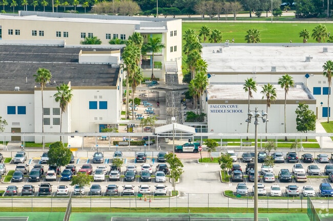 Falcon Cove Middle School is down the street from The Ridges neighborhood in Weston, FL.