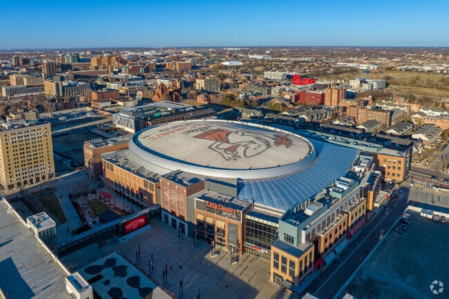 Little Caeser's Arena is across Woodward Avenue from Brush Park.