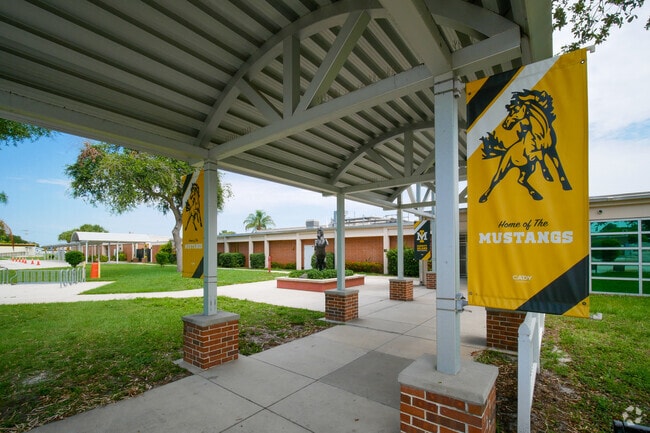 Merritt Island High School's mascot is the Mustang.