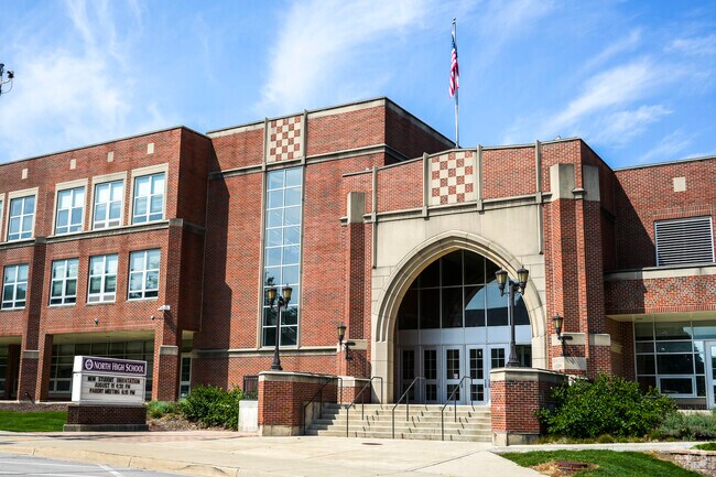 Downer Grove North High School serves students from ninth through twelfth grade.