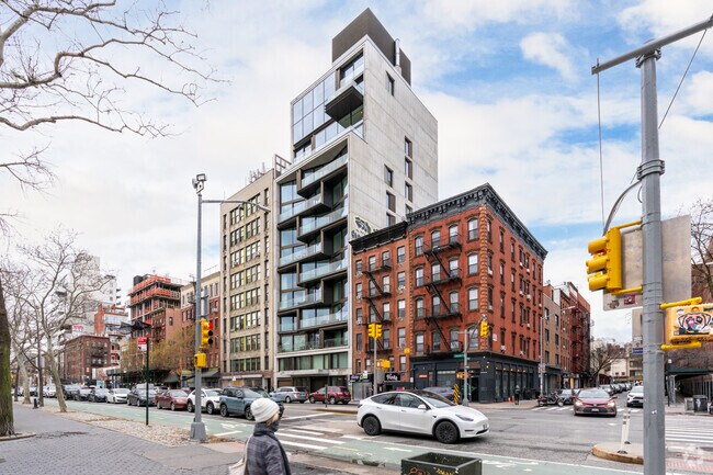 Luxury condos rise above reshaping Bowery's skyline.