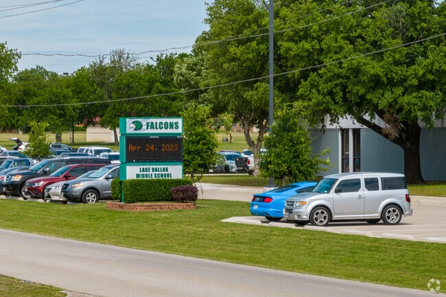 Lake Dallas Middle School serves students in the Lake Dallas neighborhood.