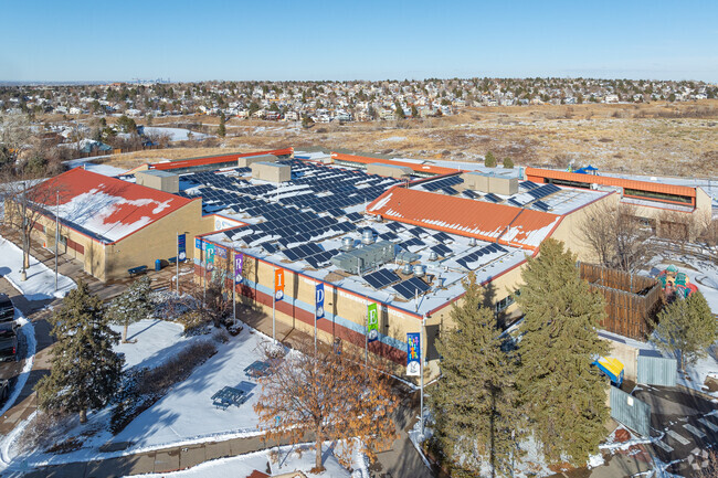 Northridge Elementary School in Highlands Ranch, CO on a winter afternoon.