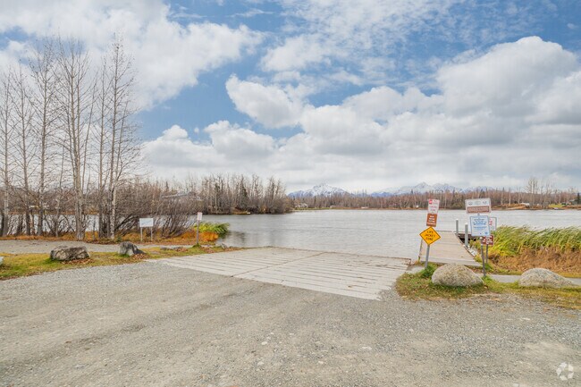Residents load their boat at Finger Lake, a local state recreation site many Gateway locals enjoy.