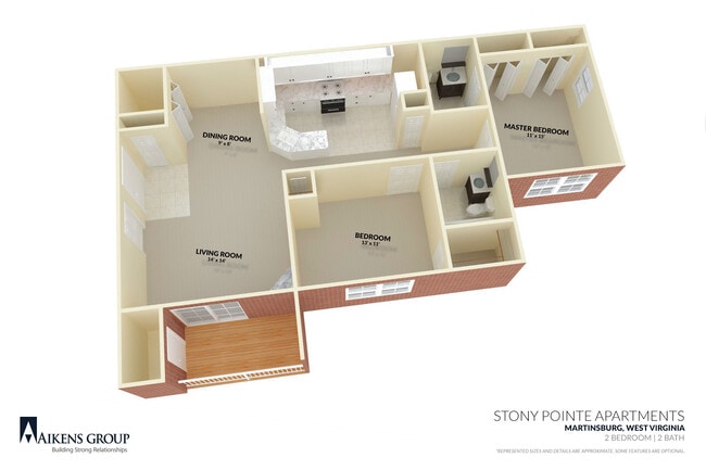 2 Bedroom, 2 Bath