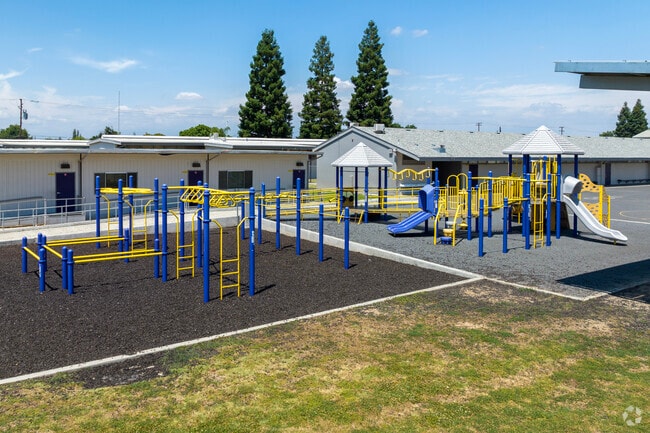 Students love the large playground at Lincoln Elementary School in Sanger.