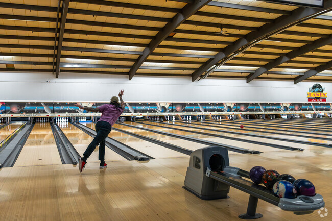 Meet up with some friends at Kenmore Lanes near Inglewood.