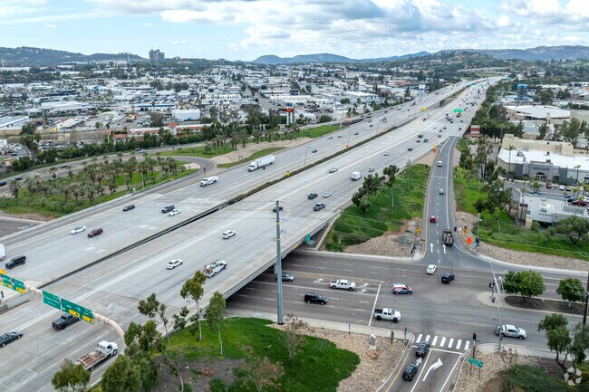 Interstate 15 connects Central Escondido with San Diego.
